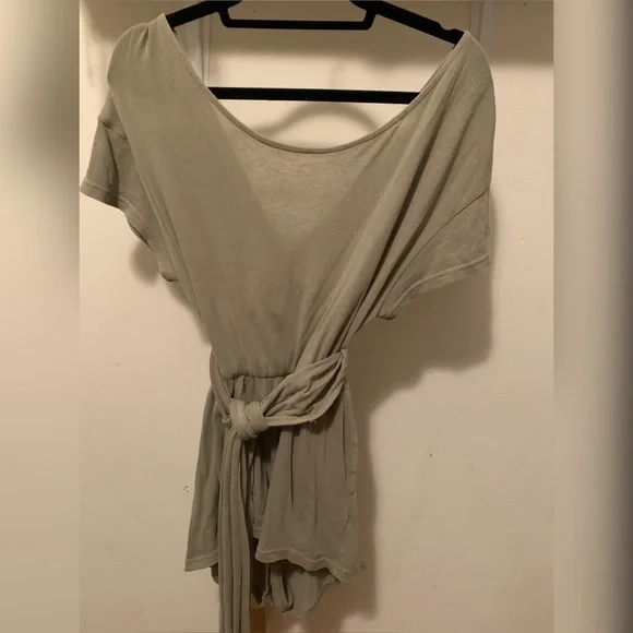 Free People Easy Street wrap romper in green XS - Picture 10 of 10